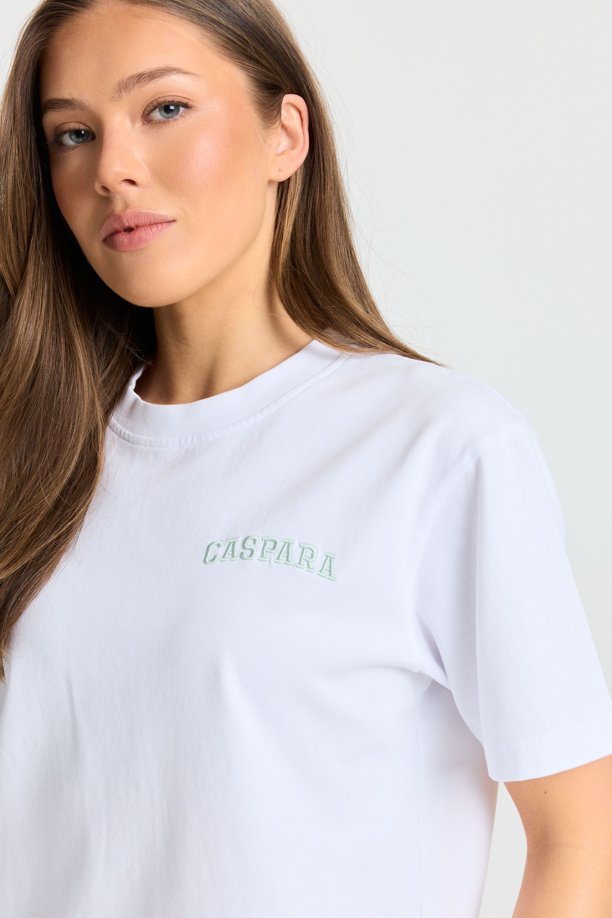 W. All-Star Embroidered Tee - White/Pistachio